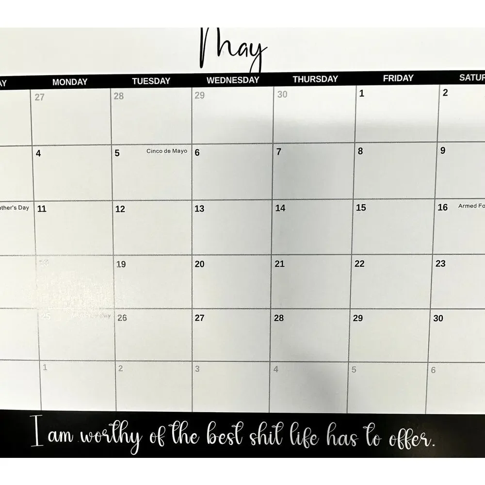 2026 Funny Adult F*ck It Calendar For Tired-A$$ Women